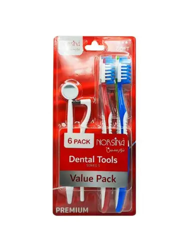 Norsina Toothbrush Value Pack 6 pcs