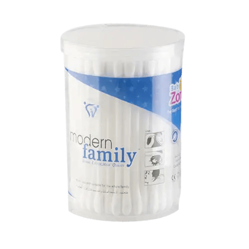قطن أذان 100عود Baby Zone بلاستيك Family