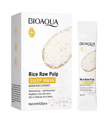 BIOAQUA Raw Rice Sleeping Mask 4ml x 20 Sachets
