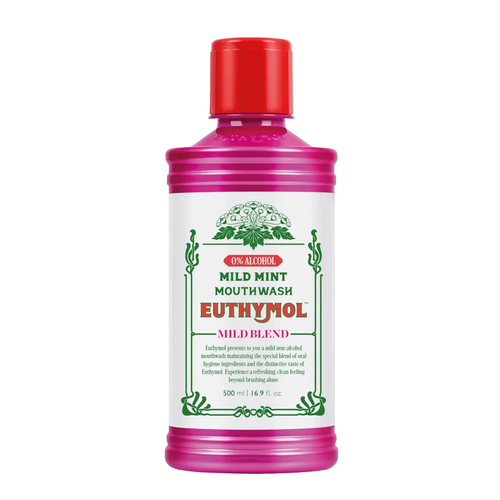 Euthymol Mild Mint Mouthwash 500ml