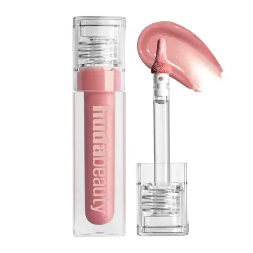 Huda Beauty Faux Filler Icy Nude Lip Gloss She Flirty