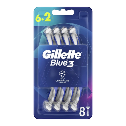 Gillette Blue 3 Disposable Razors 8 Pack