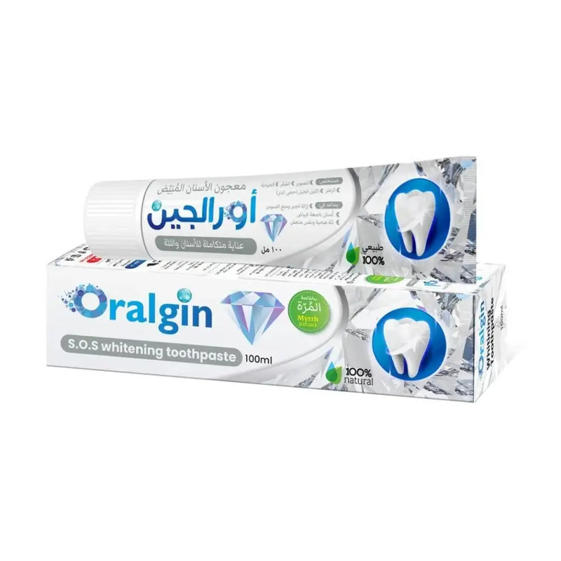 اورالجين معجون اسنان  المبيض 100مل