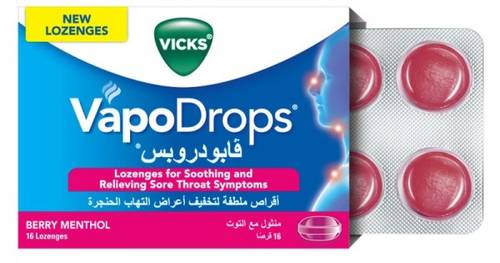 Vicks VapoDrops Menthol with Berry 16 Tablets