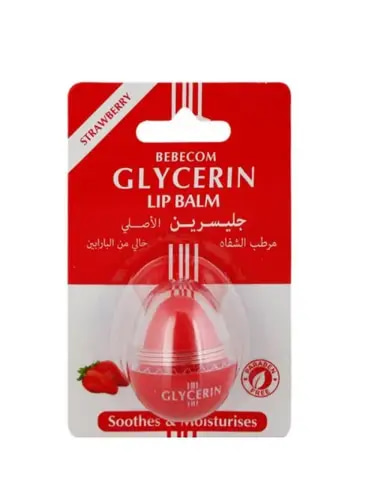 bebecom Original Strawberry Lip Balm with Glycerin