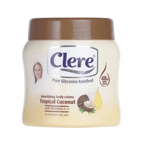 Clere Tropical Coconut Body Cream - 500ml