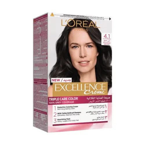 L'Oréal Excellence Creme Hair Color 4.1 Deep Brown 72ml