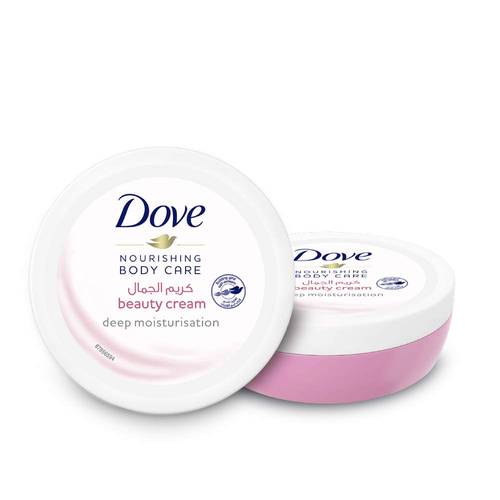 Dove body care cream in different sizes