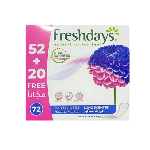 فوط يومية معطرة طويلة 72 فوطة من فريش دايز