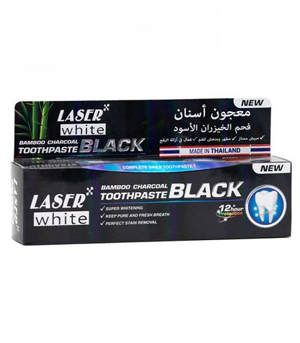 Laser White Black Bamboo Charcoal Toothpaste 100g