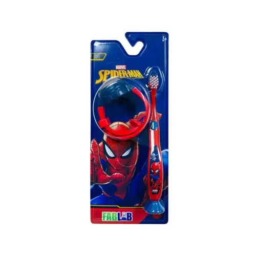 Fab Lab Kids Toothbrush with Light-Up Watch – Spider-Man