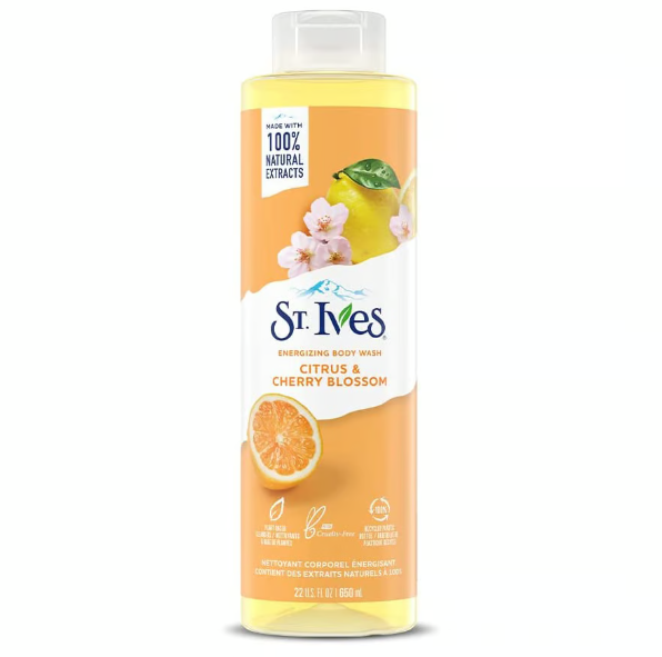 St. Ives Invigorating Body Wash with Citrus & Cherry Blossom - 650ml