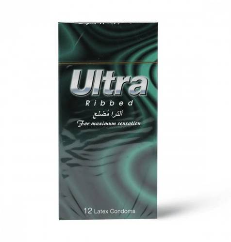 Ultra Ribbed Condoms 12 Pack