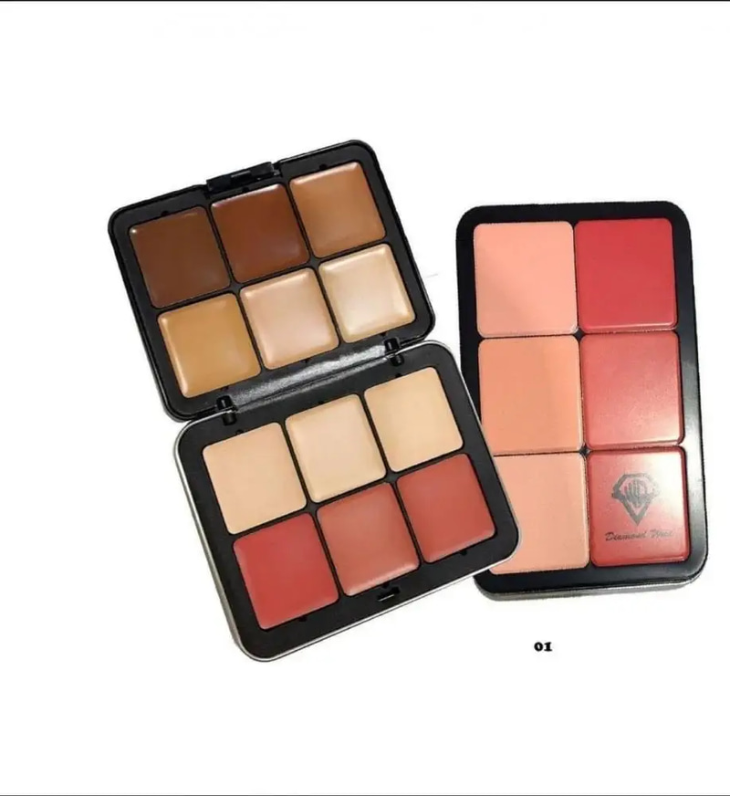 Diamond West Cream Contour Blush & Concealer Palette No.1