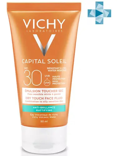 Vichy Ideal Soleil Mattifying Face Dry Touch SPF30 Face Sunscreen Cream for Matte Effect, 50ml