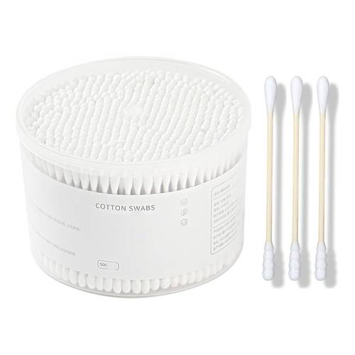 BACKSTAGE Pointed Cotton Swabs Paper Sticks 500pcs