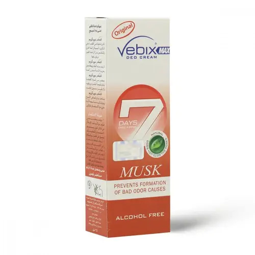 Vebix Musk Deodorant Cream Prevents Odor Causes - 25ml