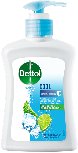 Dettol Cool Antibacterial Hand Wash Liquid with Mint and Bergamot 200ml