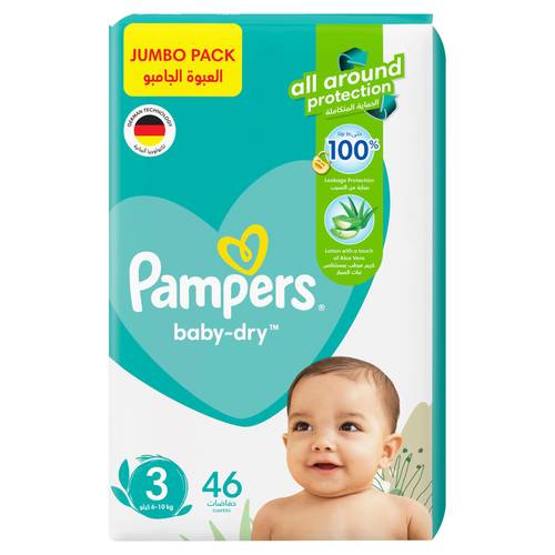 Pampers Baby Dry Diapers Size 3 46 pcs