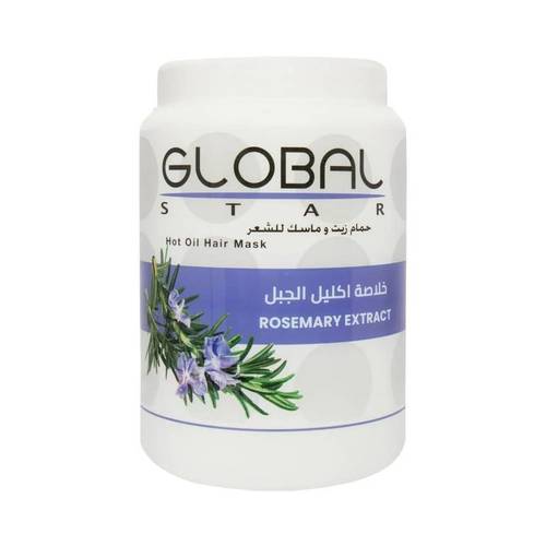 جلوبال ستار حمام زيت وماسك للشعر بخلاصة اكليل الجبل-1500مل