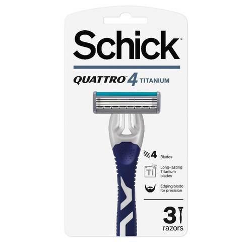 Schick Men's Disposable Razors 4 Blades
