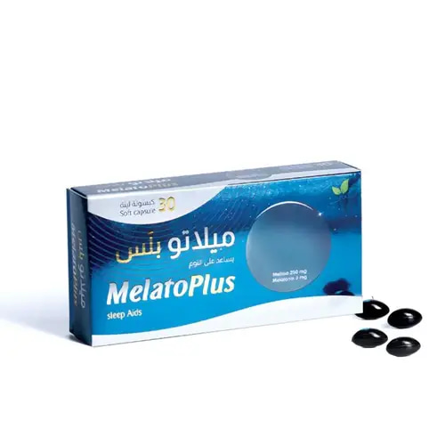 ميلاتو بلس مكمل غذائي للنوم العميق والاسترخاء 30 كبسولة