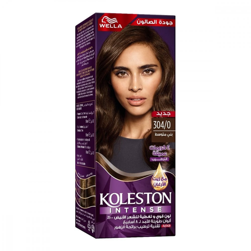 Koleston Hair Color with Oil Replacement Medium Brown 304/0