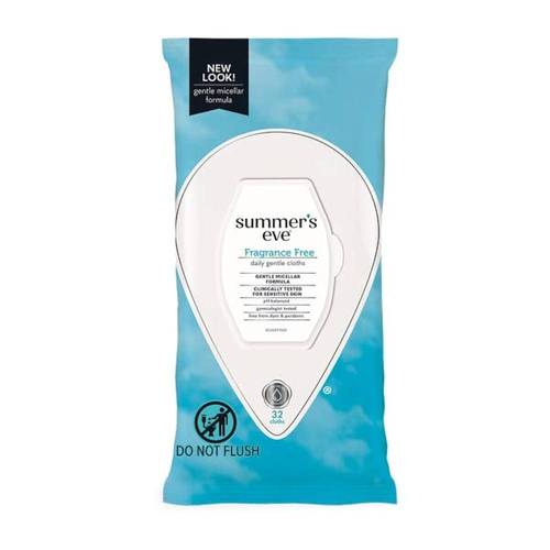 Summer’s Eve Fragrance Free Cleansing Cloths 32 Count