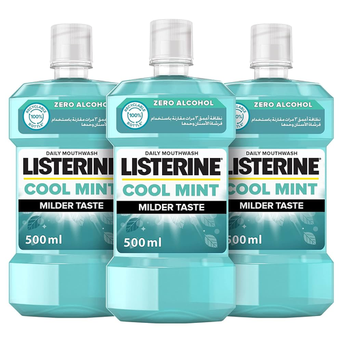 Listerine Cool Mint Mild Taste Mouthwash 1000ml + 500ml