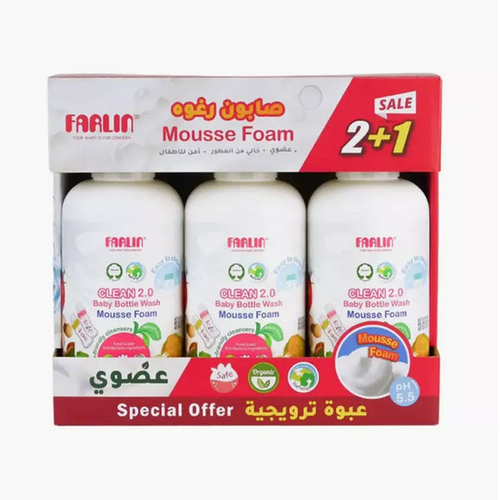 Farlin Eco Baby Bottle Foam Clean 2.0 – 3×750 ml
