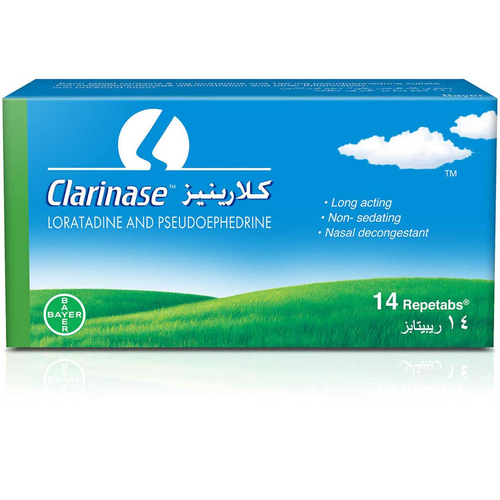 Clarinase Tablets for Allergy & Cold Symptoms
