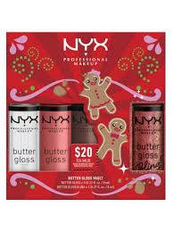 مجموعة ملمع الشفاه من NYX، 4 قطع