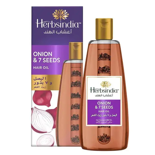 Herbs India Nourishing Hair Oil with Onion and 7 Herbal Seeds - 280 ml