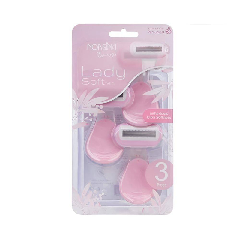 Lady Soft Mini Women Razors 6 Blades Pink 3 Pack