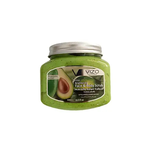 Vizo Avocado Face & Body Brightening Scrub 500ml