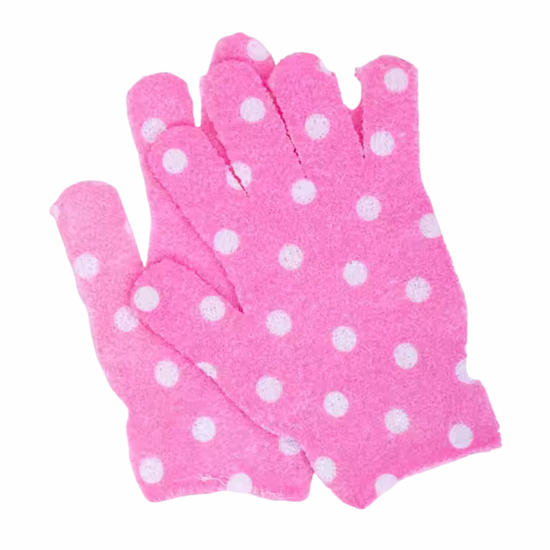 2pcs Random Color Bath Gloves