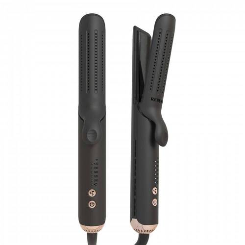 REBUNE 2 in 1 Air Hair Straightener & Straightener - 36W - Black - RE-2116