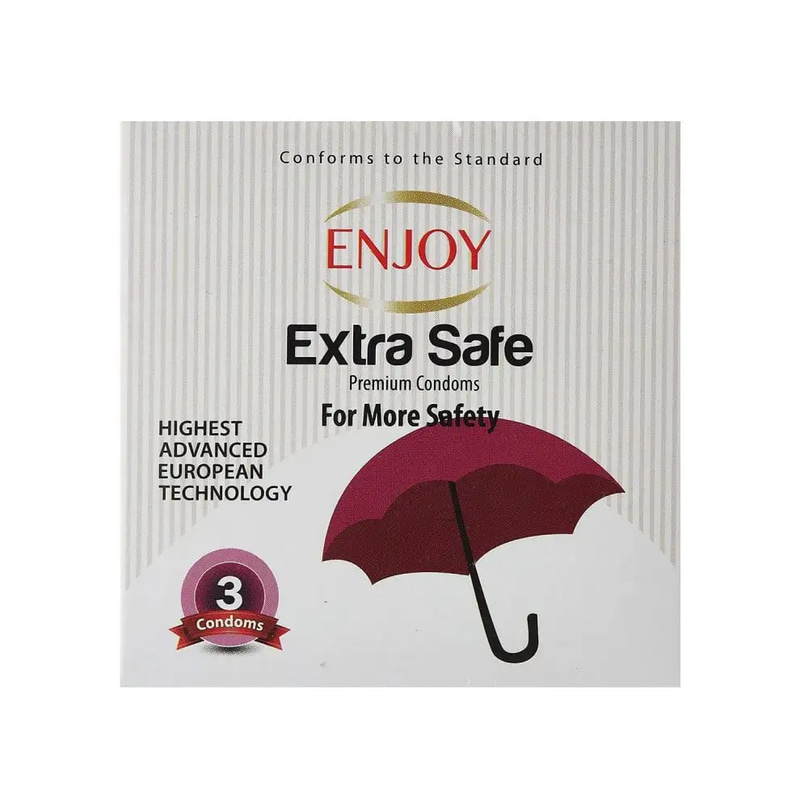 Enjoy Extra Safe Condoms 3 Pack