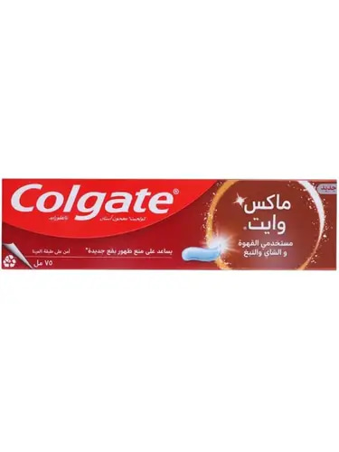 كولجيت معجون اسنان  ماكس وايت لوفرز للقهوة والشاى والتبغ 75 مل