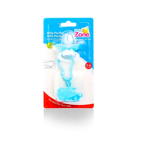 Baby Zone Pacifier with Clip & Cover 0–6M Model 8171