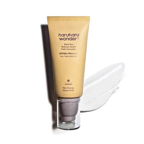 Haruharu Wonder Mineral Sunscreen SPF50++ Unscented Black Rice Extract Non-Greasy 50ml