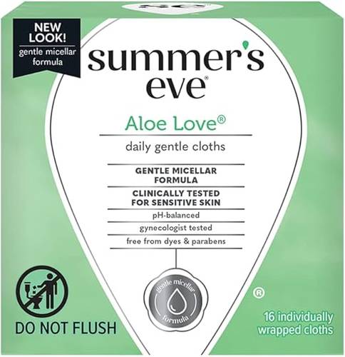 Summer’s Eve Aloe Love Cleansing Cloths Sensitive 16ct