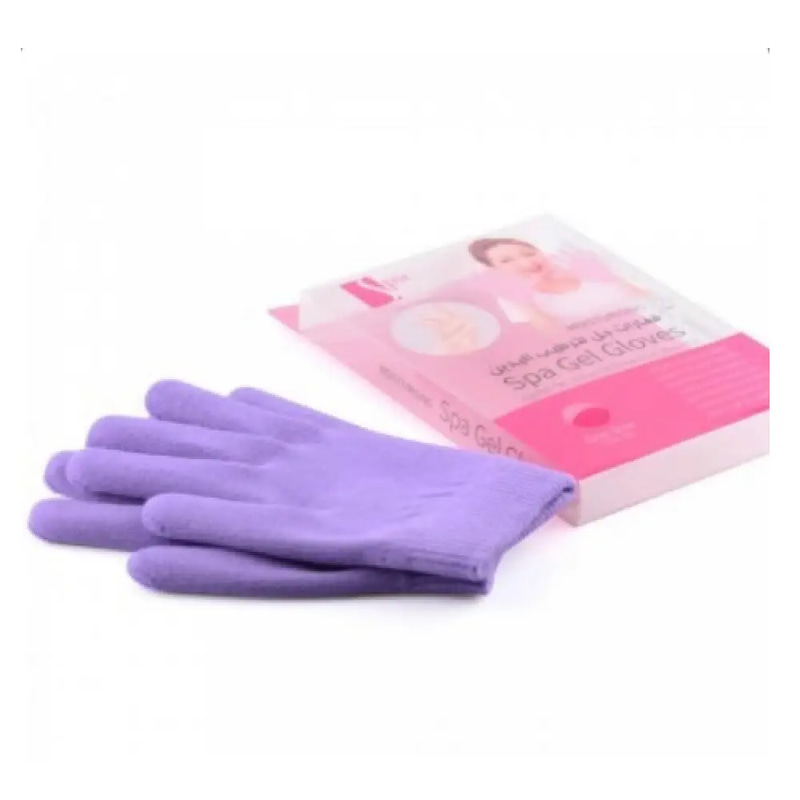 Spa System Gel Moisturizing Gloves Purple