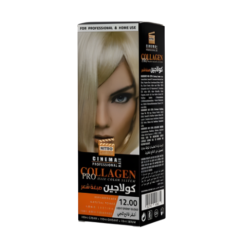 Nitro Cinema Collagen Hair Color 12.00 Light Snowy Blonde 100ml