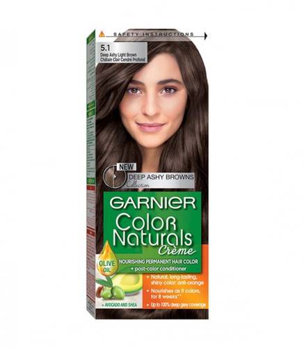 Garnier Color Naturals Hair Dye Light Ash Deep Brown 5.1