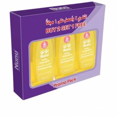 نونو شامبو اطفال 300 مل- 3*1 عرض