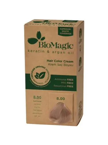 Biomagic Ammonia-Free Hair Color 8.00 Light Blonde