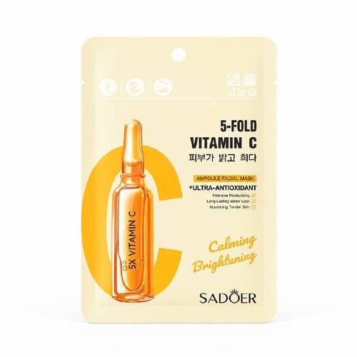 SADOER 5X Vitamin C Ampoule Face Mask 25ml