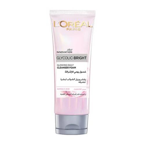 L'Oreal Paris Glycolic Bright Glowing Daily Foam Cleanser with Glycolic Acid 100ml
