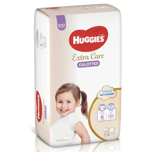Huggies Premium Care Diapers, Size 6, 15-25 kg, Jumbo Pack of 40